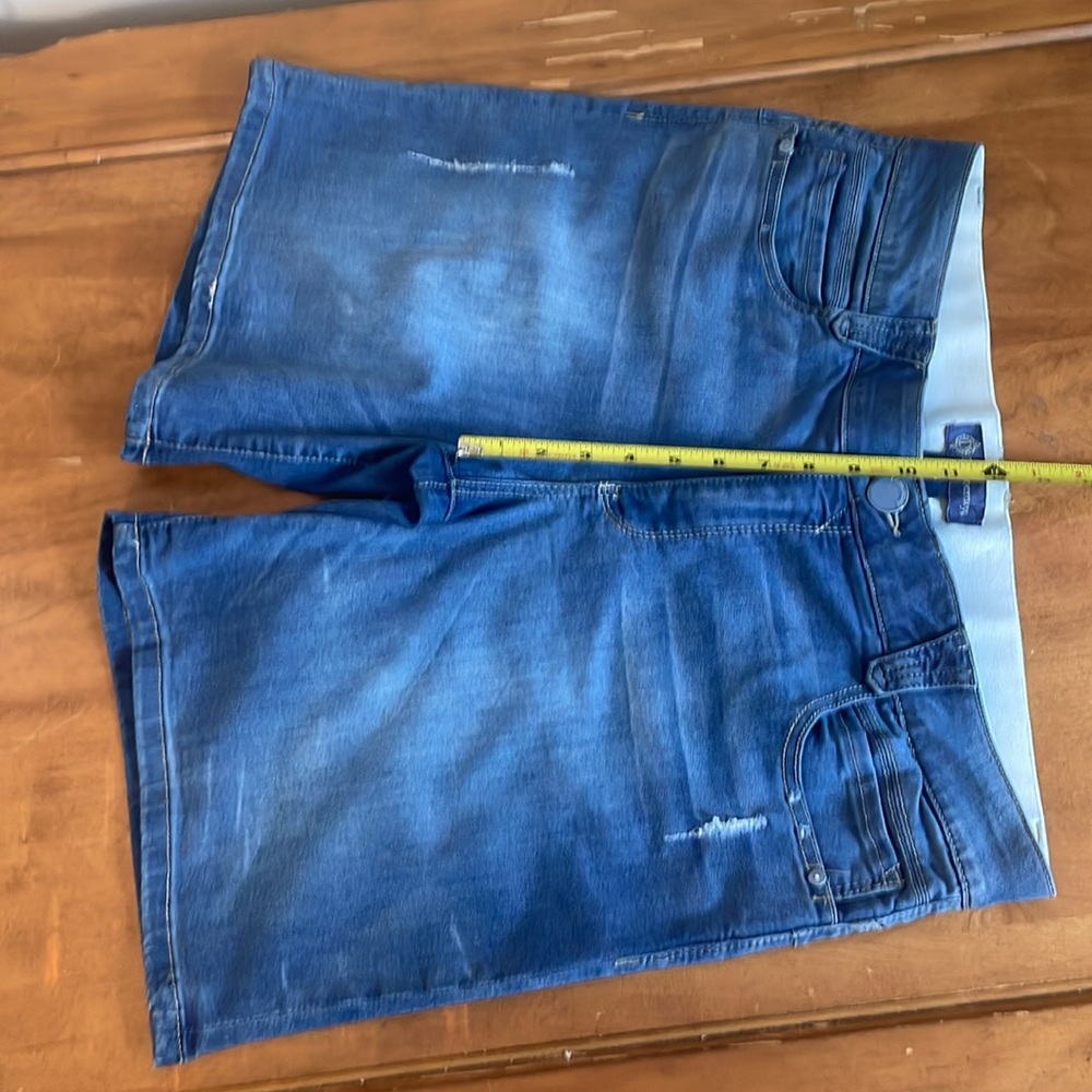 Democracy Absolution Light Blue Bermuda Denim Sho… - image 4